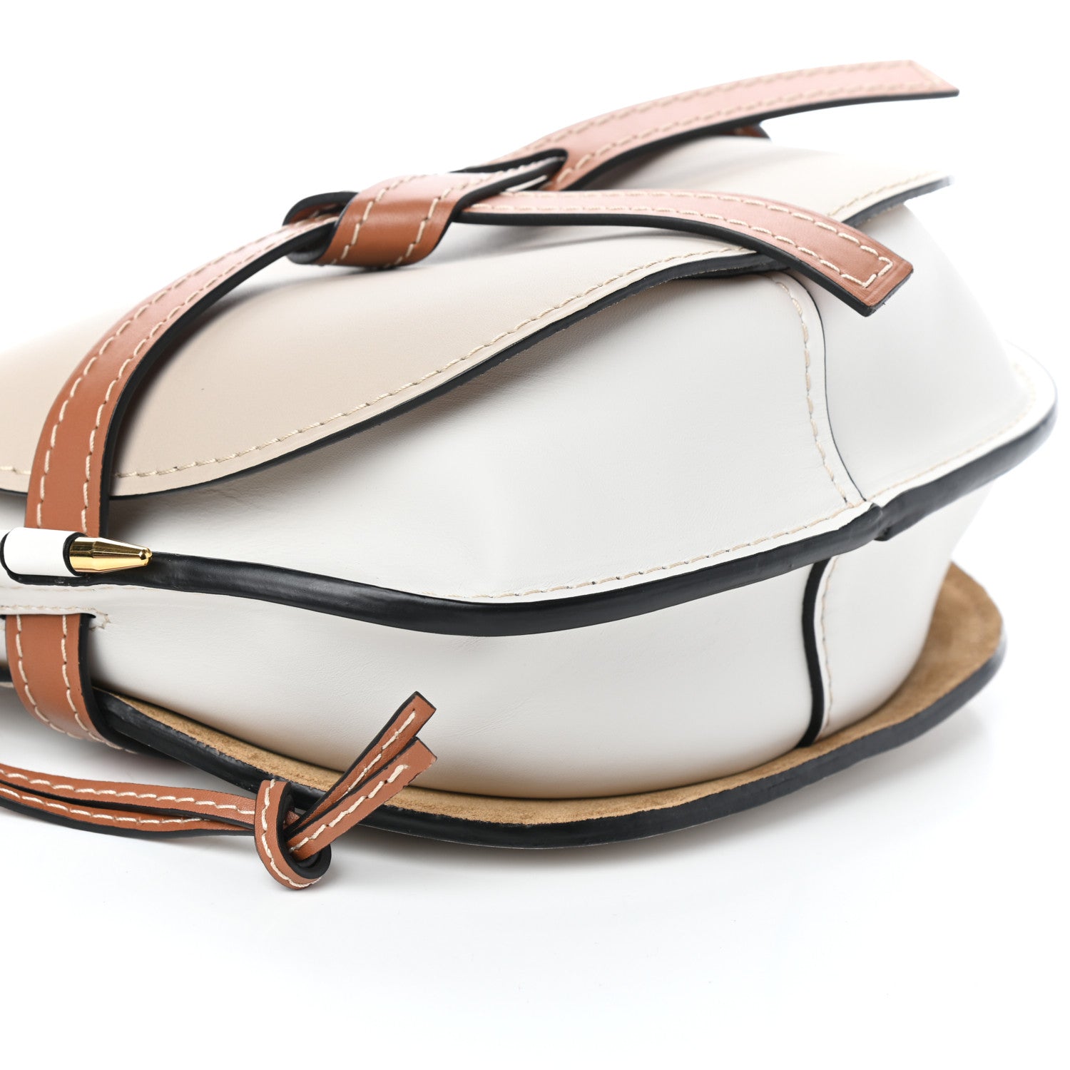 Loewe Calfskin Small Gate Crossbody Bag Ghost Light Ghost 8 of 9