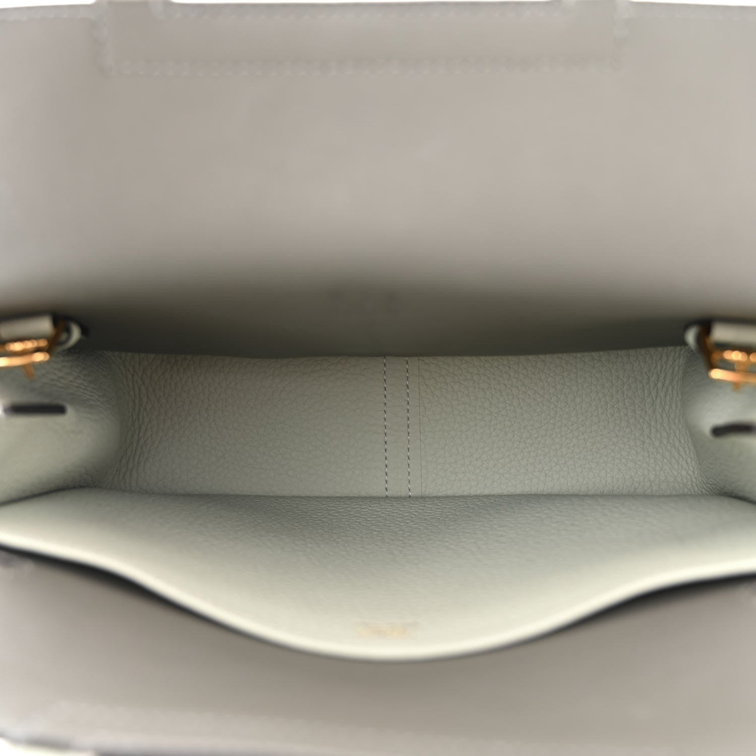 Hermes Taurillon Clemence Verso Halzan 25 Gris Neve Gris Meyer 5 of 11