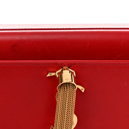 Saint Laurent Smooth Calfskin Medium Classic Monogram Kate Tassel Satchel Lipstick Red 15 of 15