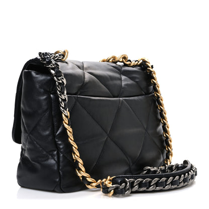 Chanel Lambskin Quilted Large Chanel 19 Flap Black 3 of 11
