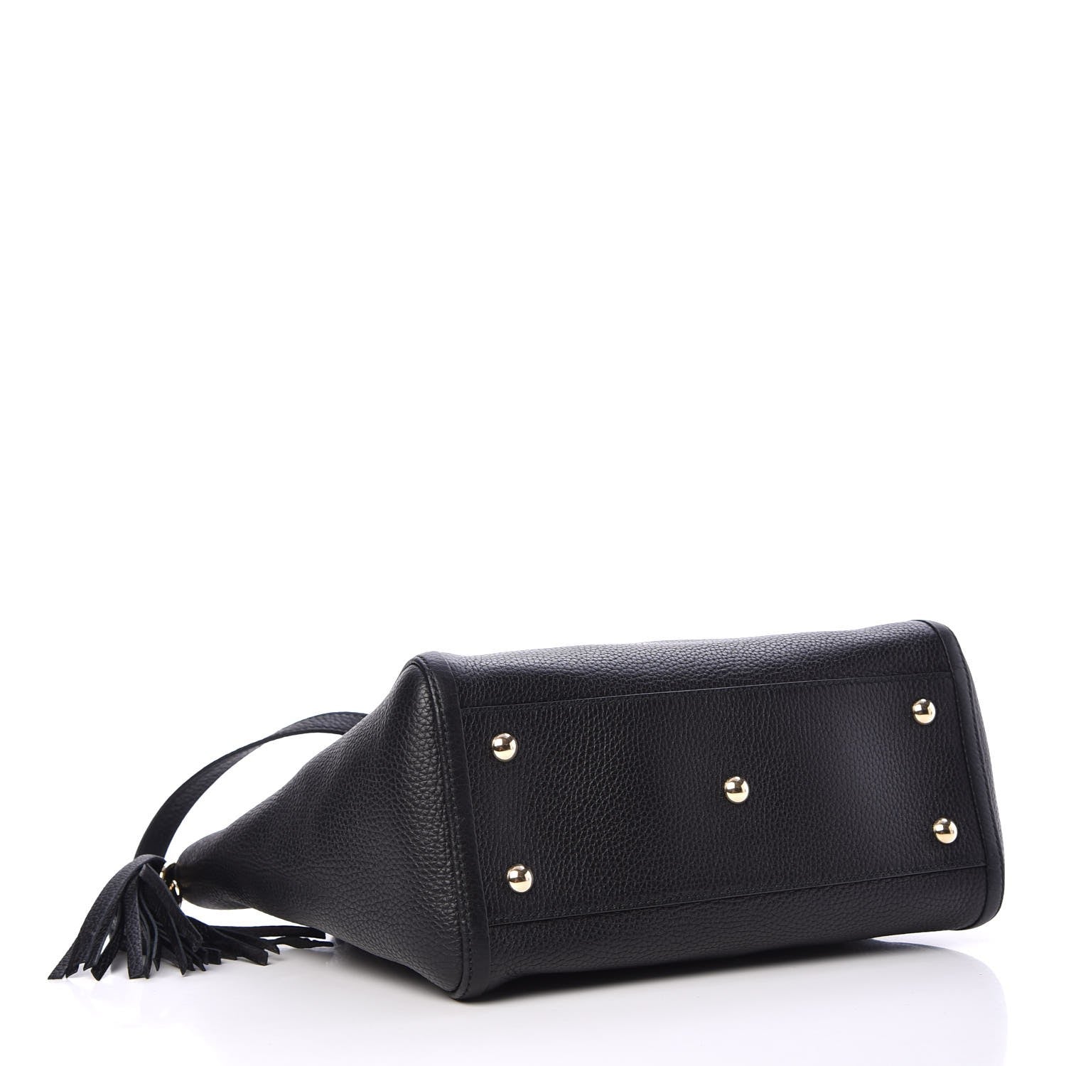 Gucci Pebbled Calfskin Small Soho Top Handle Bag Black 5 of 9