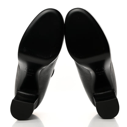 Chanel Lambskin Patent Cap Toe Mary Jane Platform Pumps 38.5 Black 5 of 9