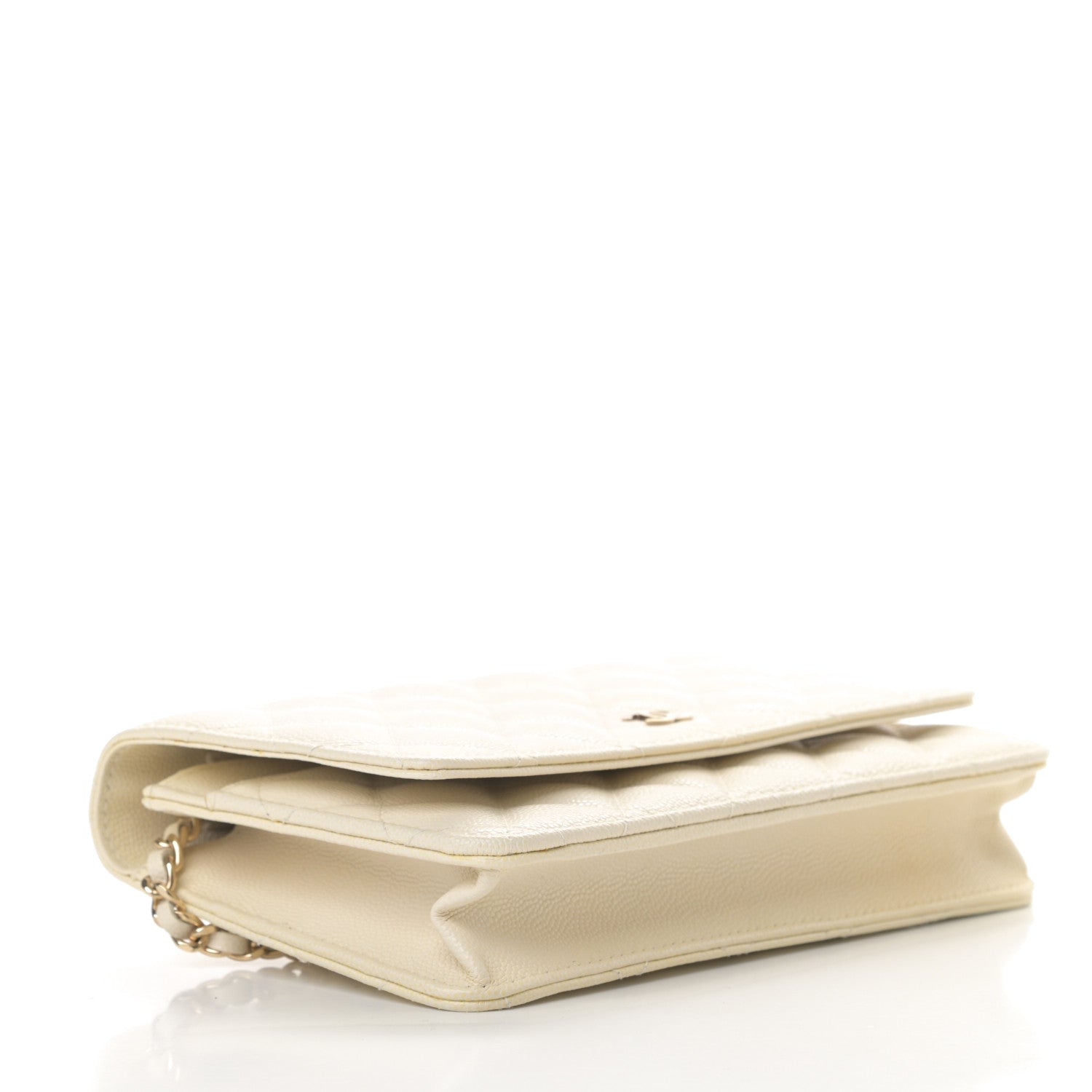 Chanel Caviar Quilted Wallet On Chain WOC White 4 of 14