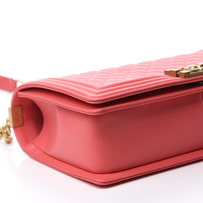 Chanel Caviar Quilted New Medium Boy Flap Pink 6 of 10