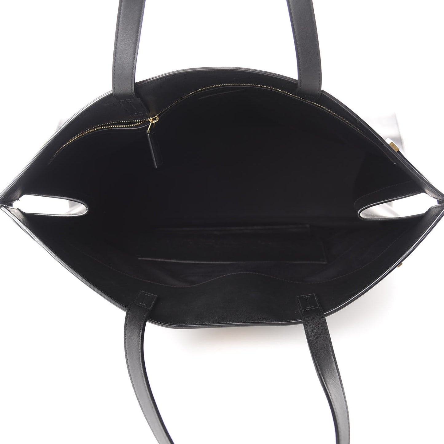 Calfskin Large Manhattan Shopper Tote Black