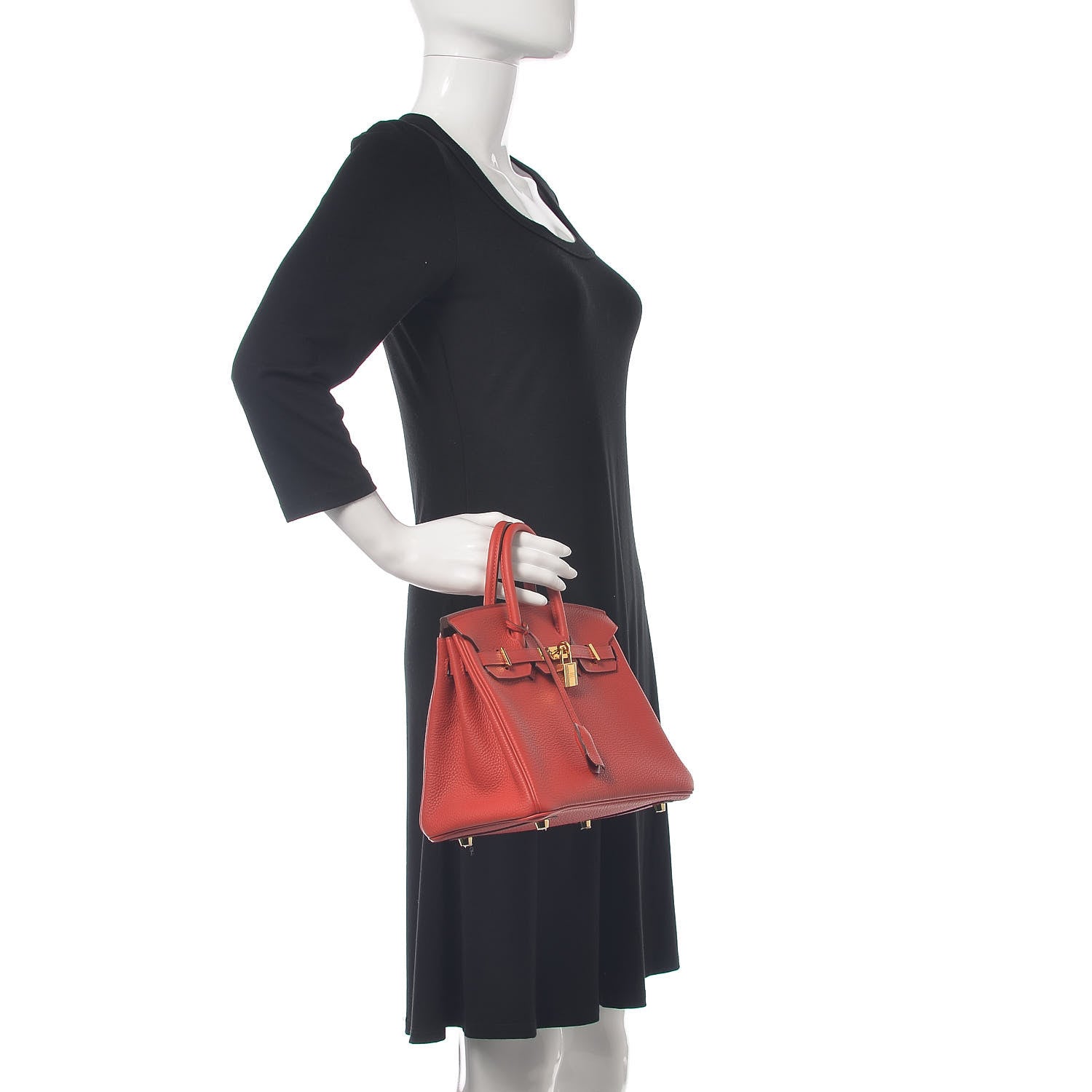 Hermes Togo Birkin 25 Rouge Casaque 2 of 26
