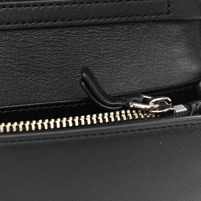 Marc Jacobs Smooth Calfskin Crystal Stud Embellished Clutch Chain Wallet Black 8 of 11