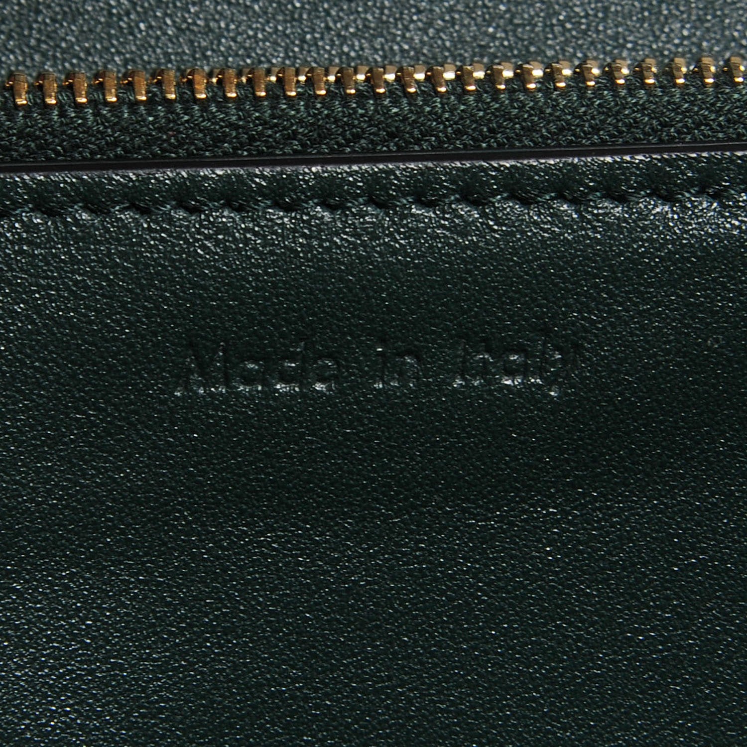 Celine Spazzolato Calfskin Classic Box Medium Flap Bag Dark Green 6 of 10