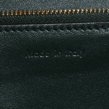 Celine Spazzolato Calfskin Classic Box Medium Flap Bag Dark Green 6 of 10