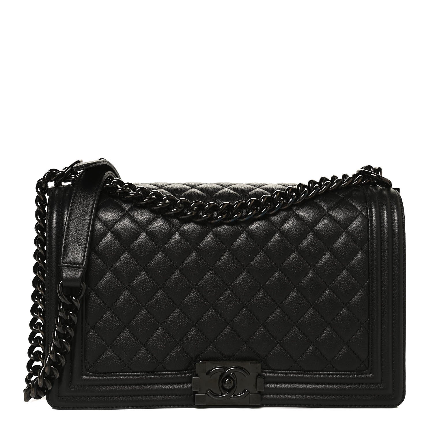 Chanel Caviar Quilted New Medium Boy Flap So Black 1 of 10