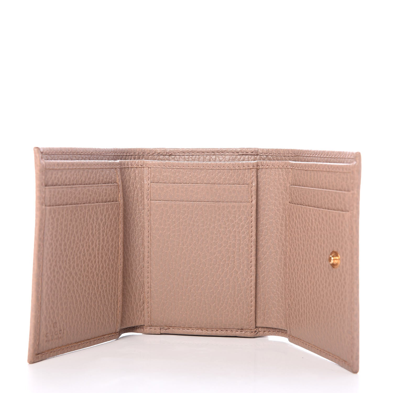 Gucci Dollar Calfskin GG Marmont Wallet Porcelain Rose 5 of 6