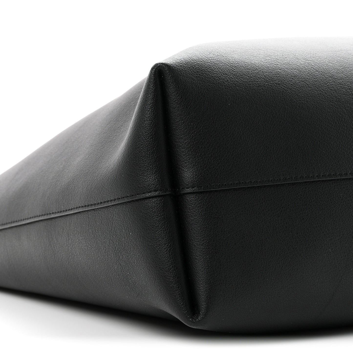Calfskin Large Shopping Tote Black