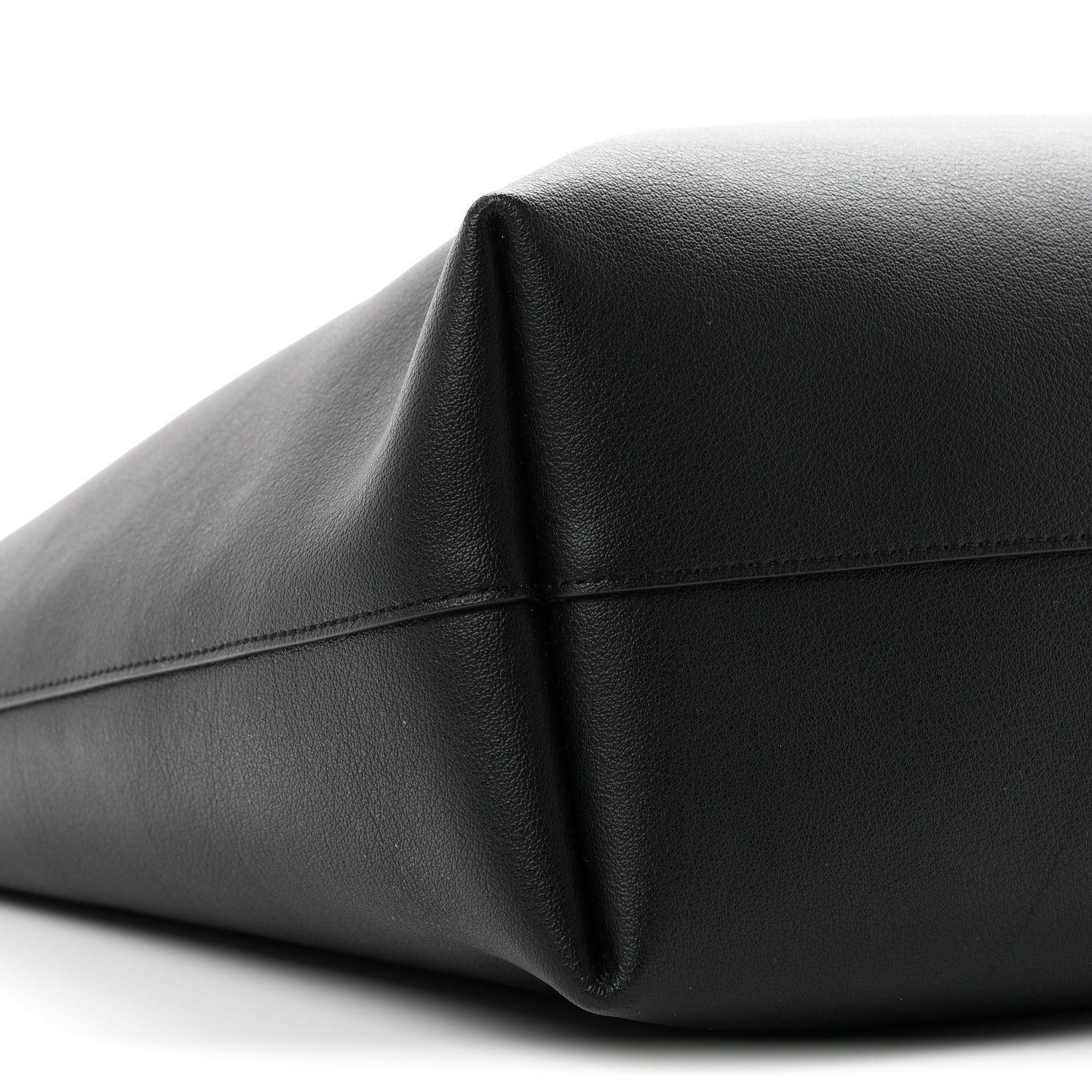 Saint Laurent Calfskin Large Shopping Tote Black 10 of 11