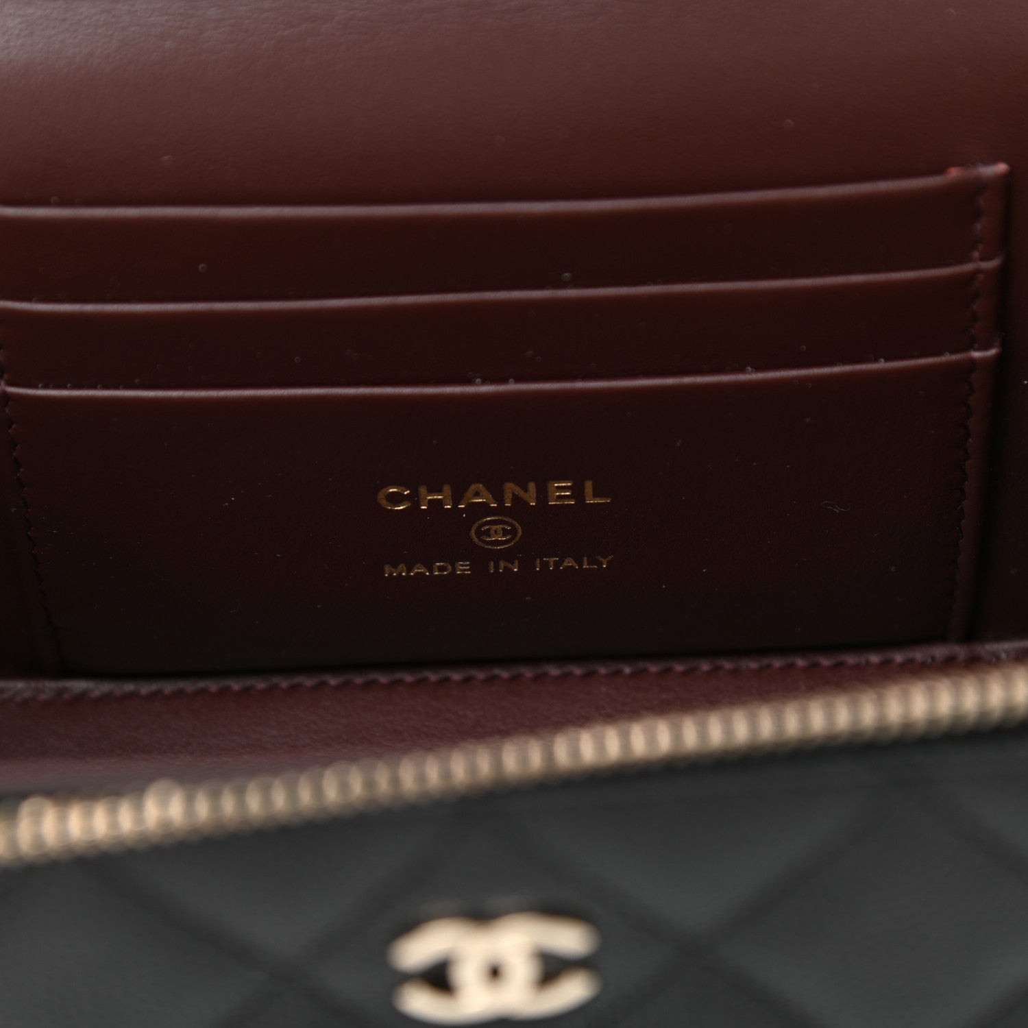 Chanel Caviar Quilted Small Vanity Case With Chain Black 6 of 12