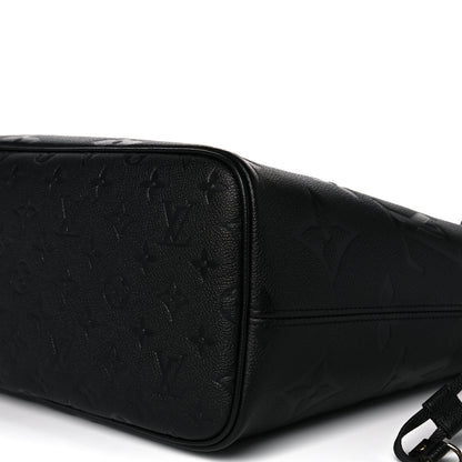 Louis Vuitton Empreinte Monogram Giant Neverfull MM Black 8 of 9