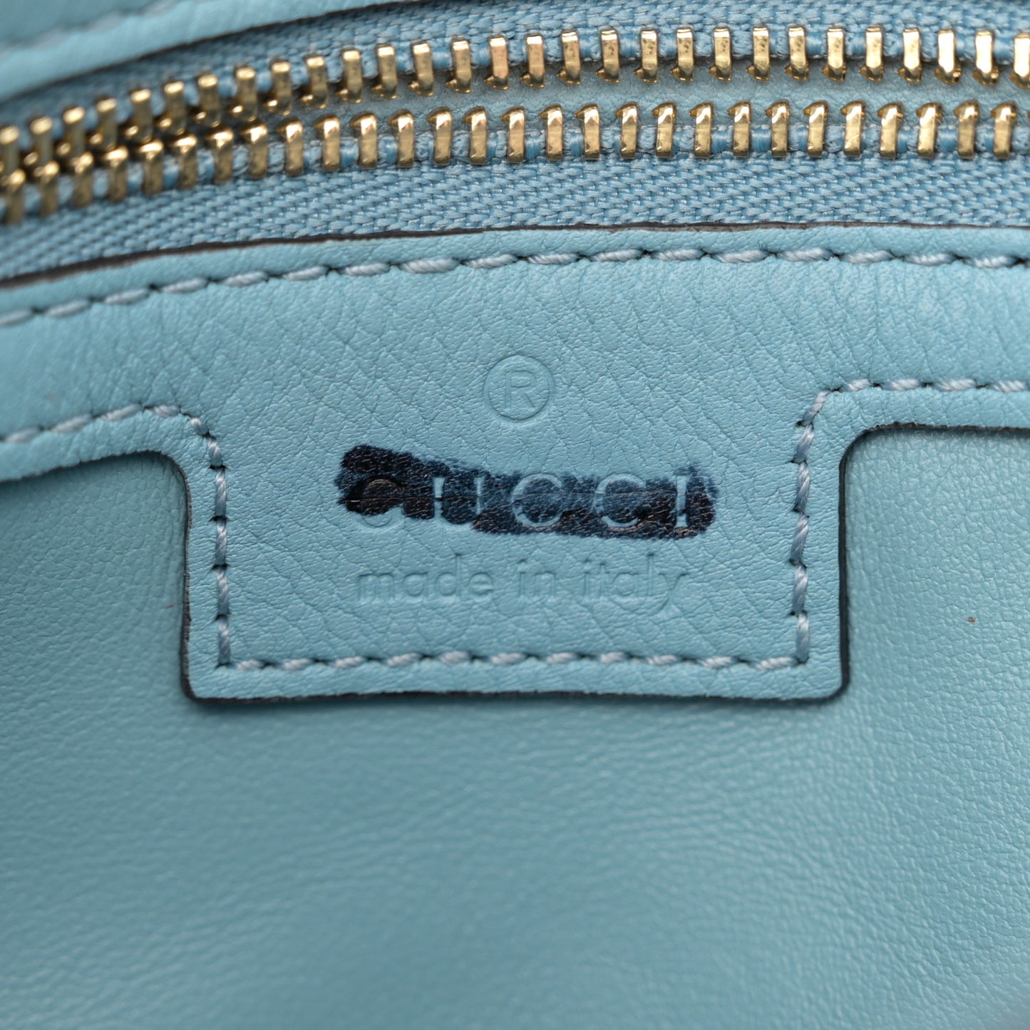 Roxy Calfskin Blondie Chain Shoulder Flap Bag Cloudy Blue