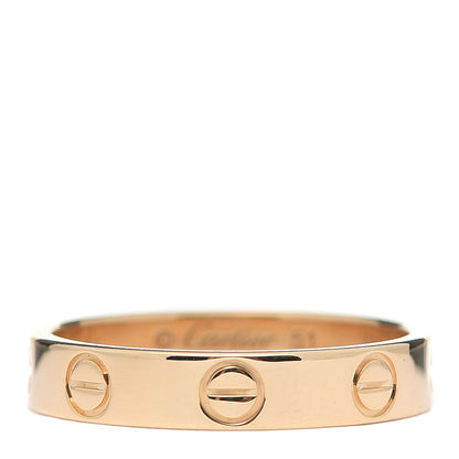 Cartier 18K Yellow Gold 3.5mm LOVE Wedding Band Ring 51 5.75 2 of 8