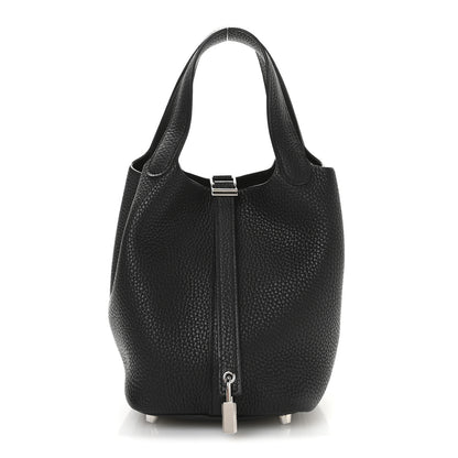 Hermes Taurillon Clemence Picotin Lock 18 PM Black 1 of 13