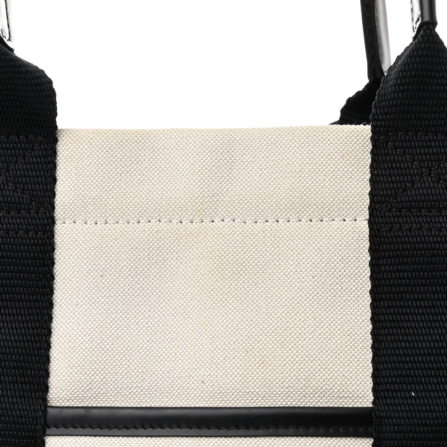 Balenciaga Canvas Calfskin Hardware Tote Natural Black 9 of 12
