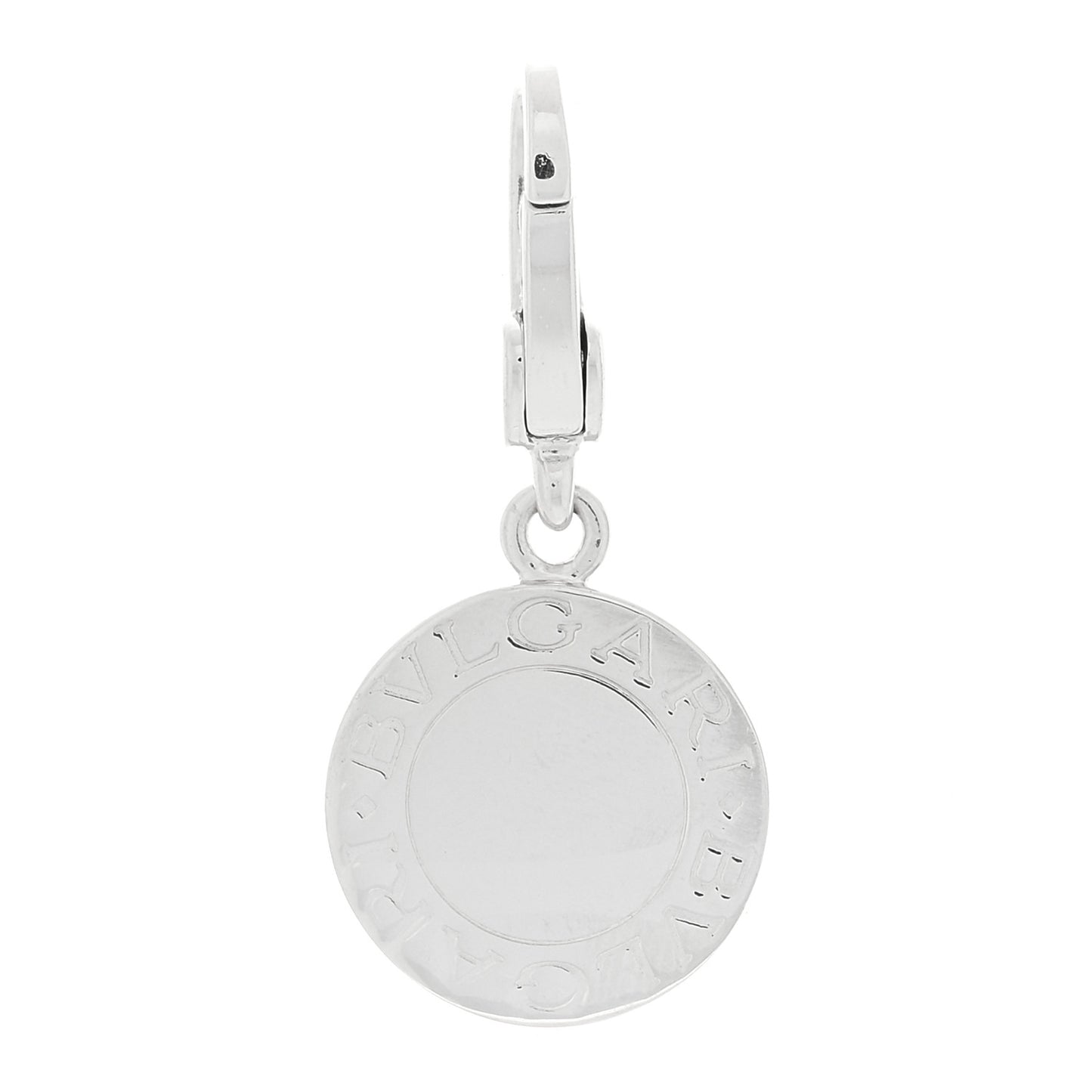 18K White Gold Black Onyx BVLGARI BVLGARI Charm Pendant