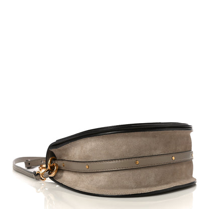 Chloe Calfskin Suede Medium Nile Bracelet Bag Motty Grey 3 of 9