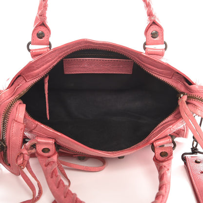 Balenciaga Agneau Classic Hardware Mini City Rose Bombon Raspberry 6 of 17