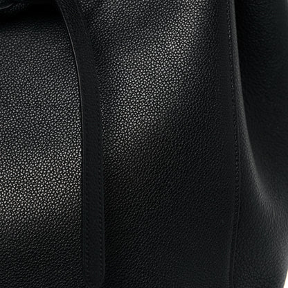 Celine Soft Grained Calfskin Small Belt Cabas Phantom Black 7 of 12