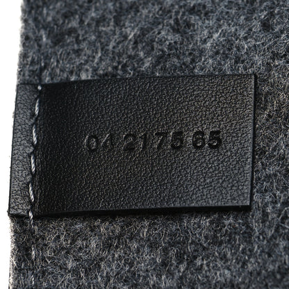 Chloe Felt Shiny Calfskin Medium Woody Ribbon Tote Cashmere Gray 7 of 11