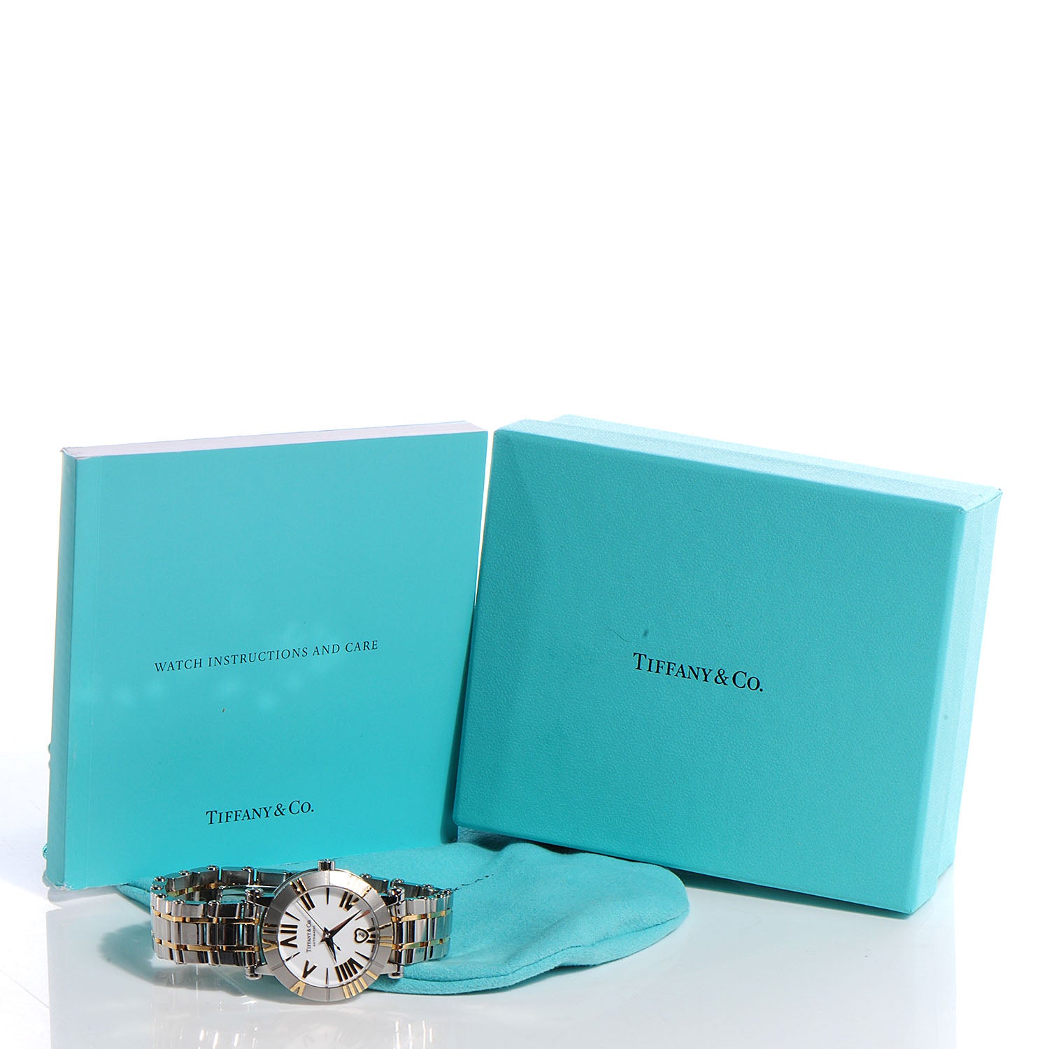 Tiffany Stainless Steel 18K Yellow Gold 30mm Atlas Automatic Watch 7 of 7