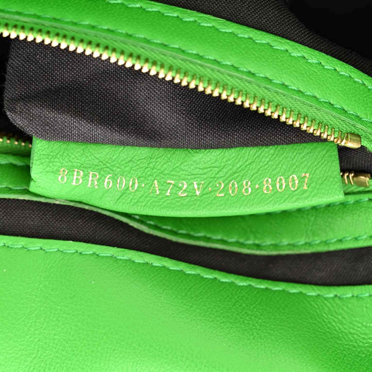 Nappa FF 1974 Embossed Baguette Tomatillo