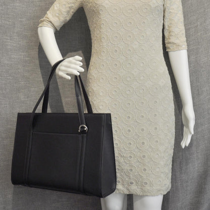 Cartier Leather Cabochon Business Tote Black 2 of 8