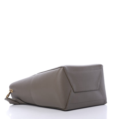 Celine Soft Grained Calfskin Sangle Bucket Bag Taupe 3 of 11