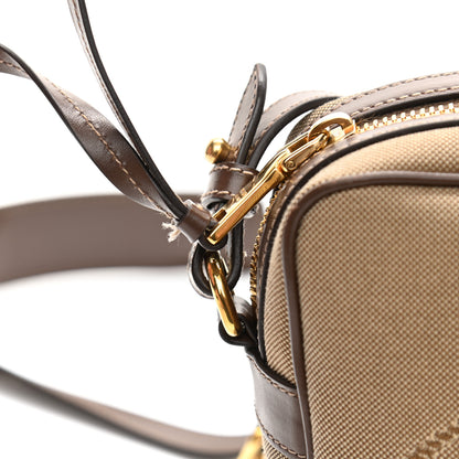 Prada Jacquard Logo Camera Bag Corda Bruciato 13 of 15
