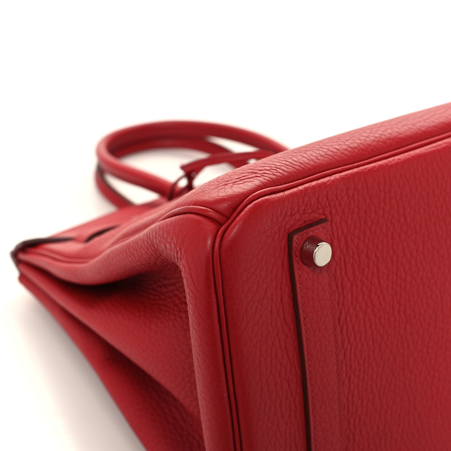 Hermes Taurillon Clemence Birkin 35 Rouge Garance 9 of 12