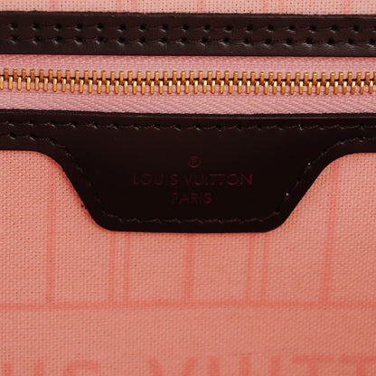 Louis Vuitton Damier Ebene Neo Neverfull MM Rose Ballerine 6 of 8