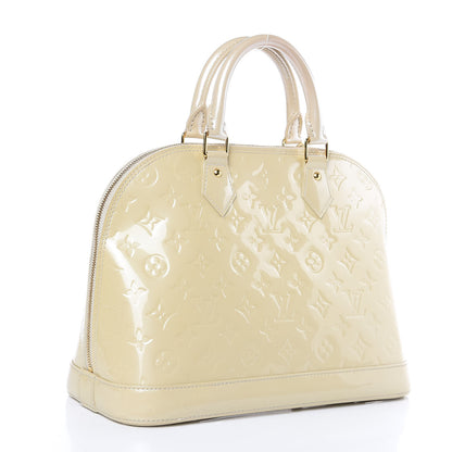 Louis Vuitton Vernis Alma PM Blanc Corail 3 of 12