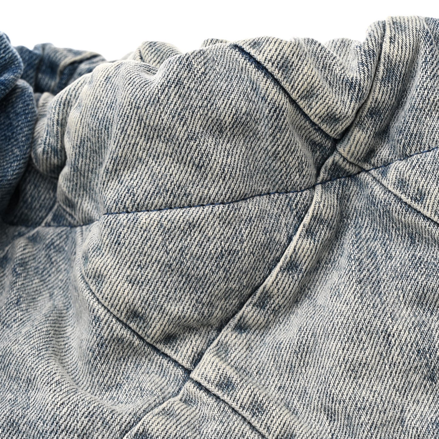 Denim Quilted Chanel 22 Blue