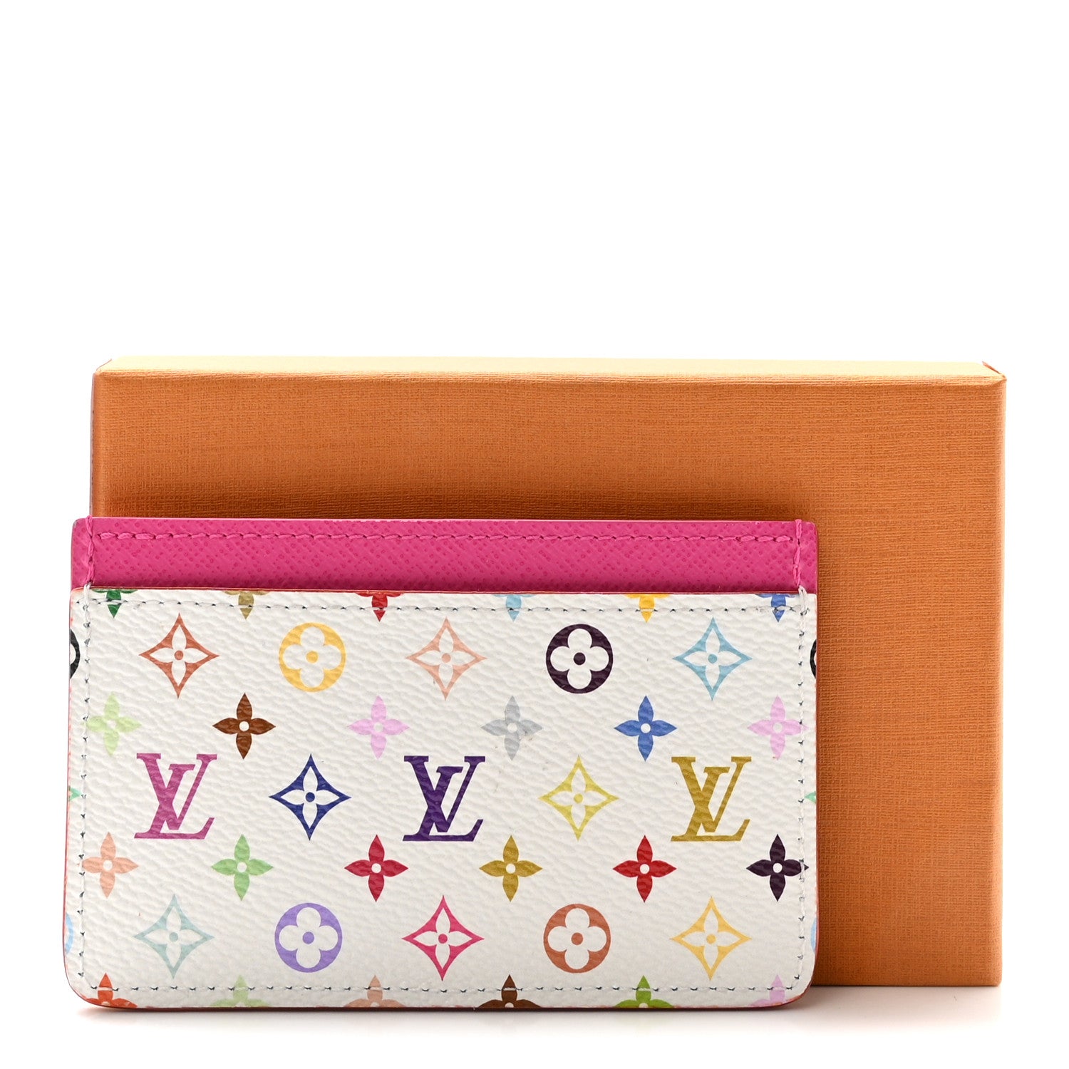 Louis Vuitton LV X TM Monogram Multicolor Card Holder Kawaii Pink 7 of 7