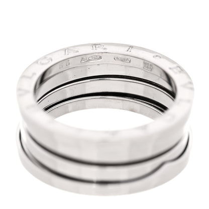 Bulgari 18K White Gold B.Zero1 Three-Band Ring 56 7.5 4 of 5