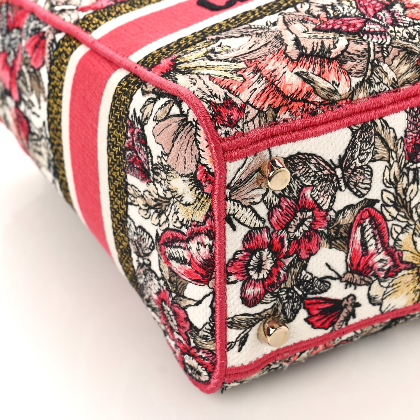 Canvas Embroidered Butterfly Print Medium Lady D-Lite Multicolor