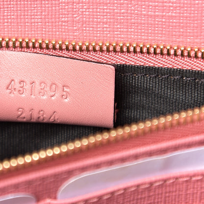 Gucci GG Supreme Monogram Face Embroidered Chain Wallet Pink 6 of 10