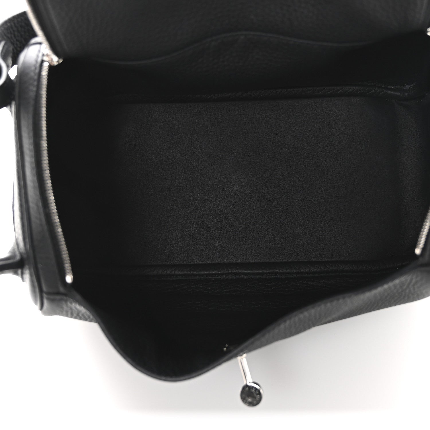 Hermes Taurillon Clemence Lindy 26 Black 5 of 11