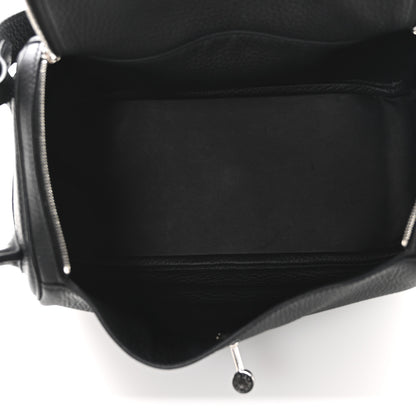 Hermes Taurillon Clemence Lindy 26 Black 5 of 11
