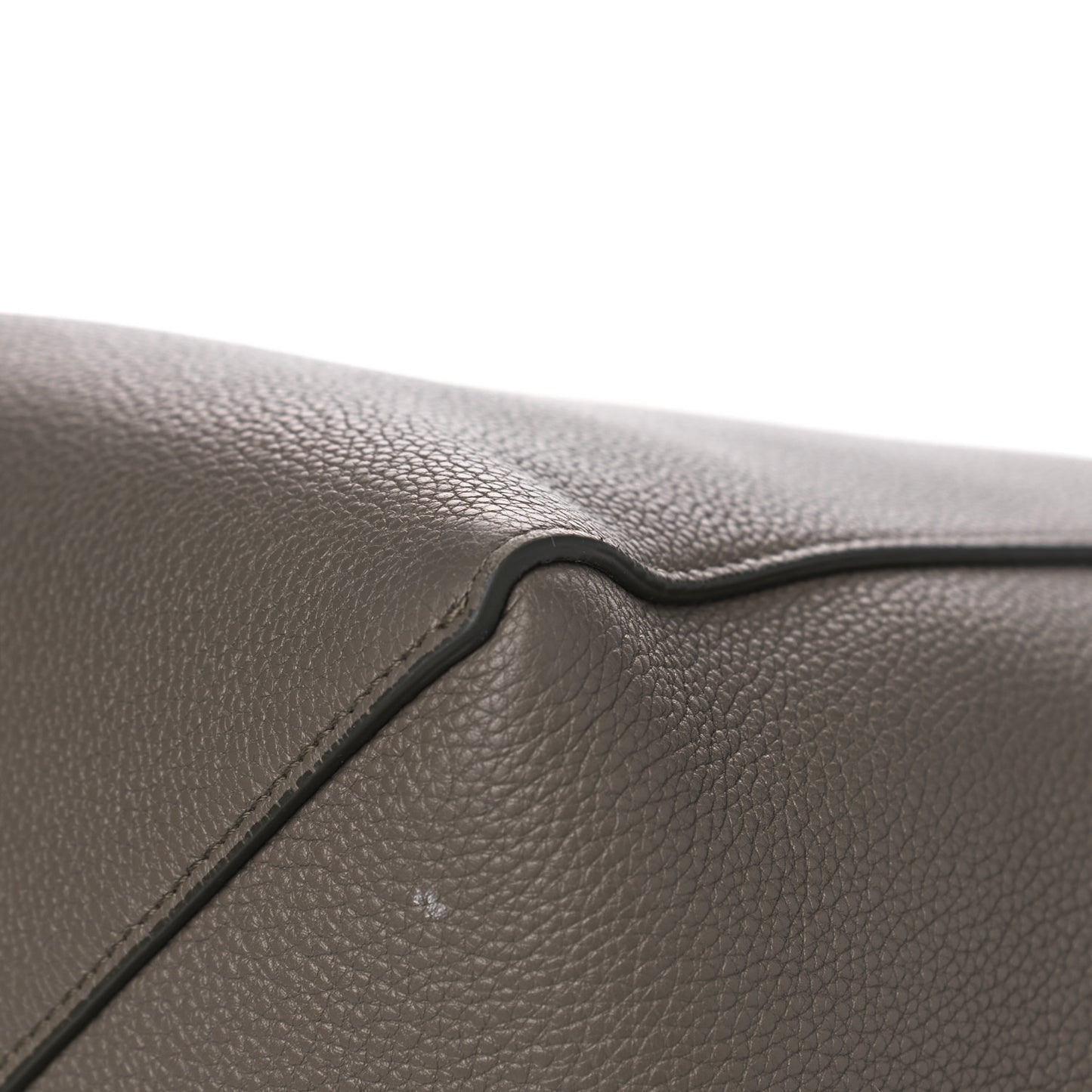 Soft Grained Calfskin Small Belt Cabas Phantom Taupe