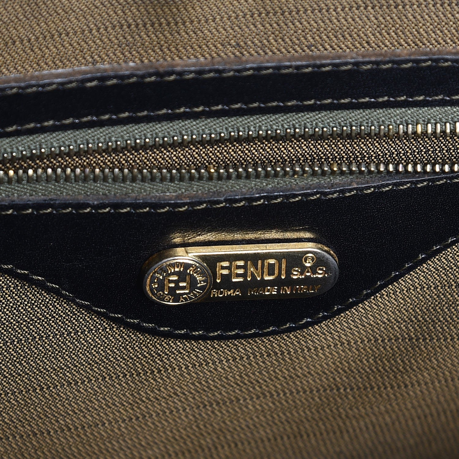 Fendi Zucca Pocket Tote Tobacco 6 of 9