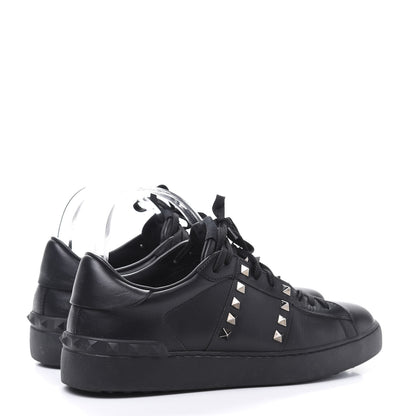 Valentino Garavani Calfskin Womens Rockstud Untitled Open Sneakers 40 Black 4 of 9