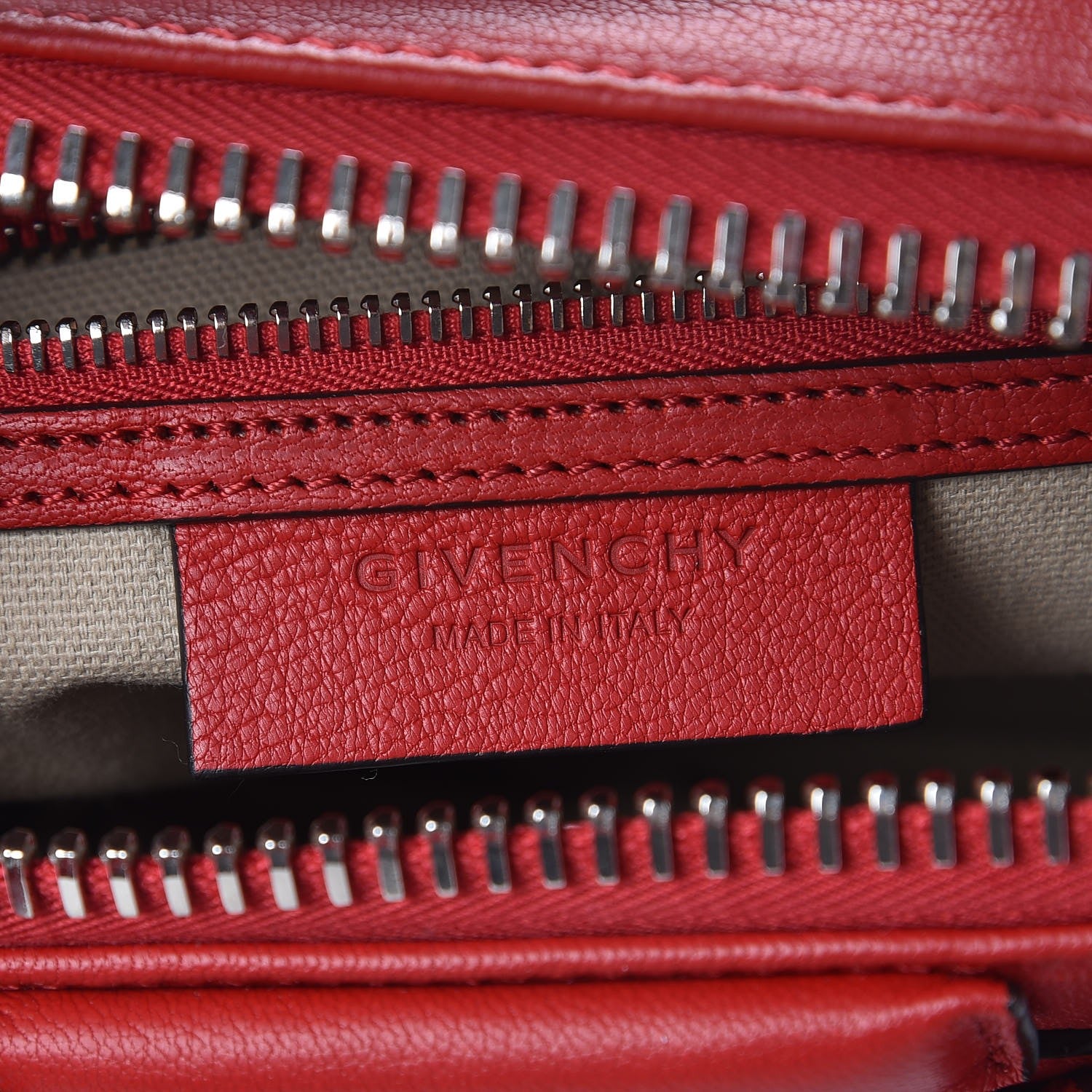 Givenchy Sugar Goatskin Mini Antigona Dark Red 7 of 8
