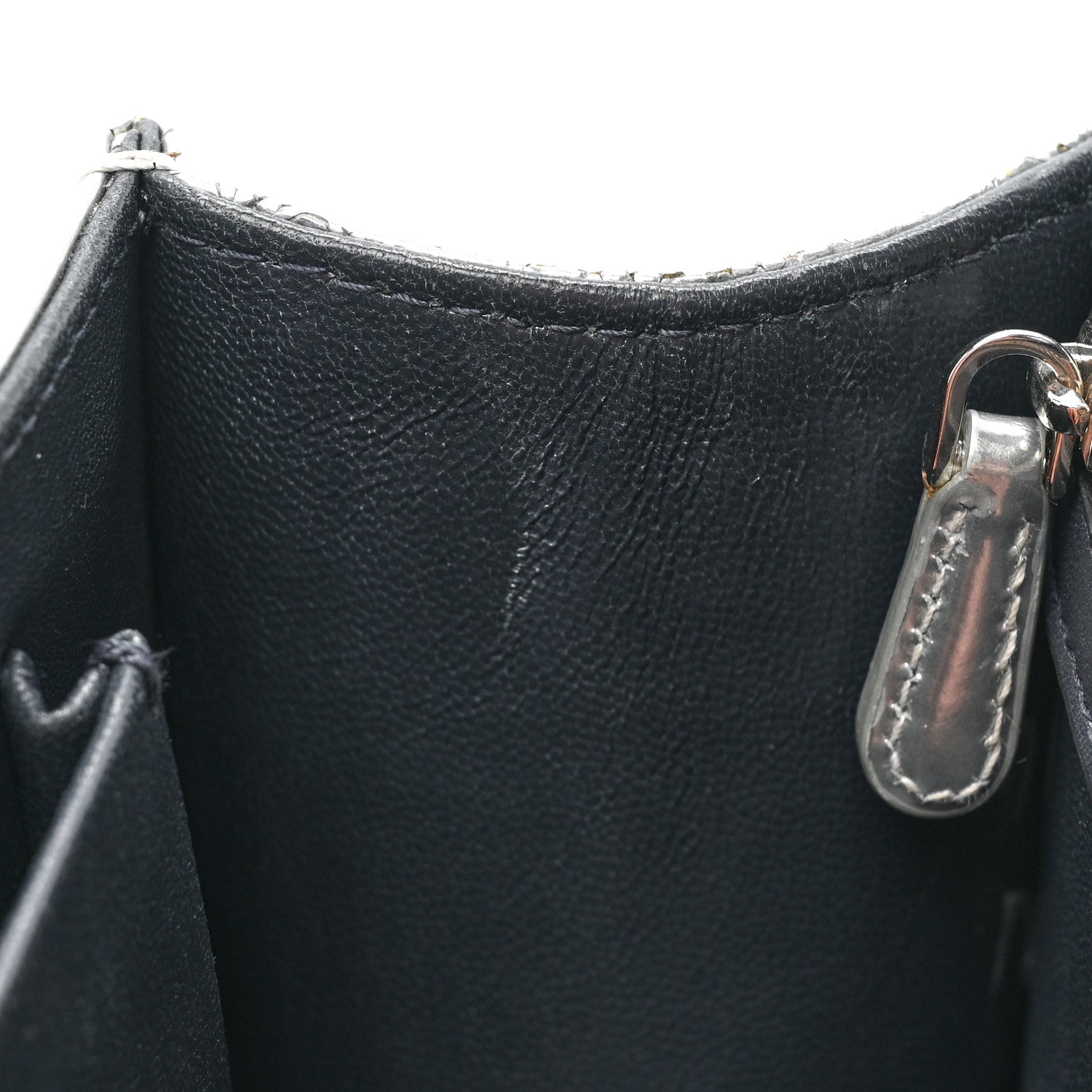 Christian Dior Metallic Patent Micro-Cannage Medium Diorama Flap Bag Silver 10 of 17