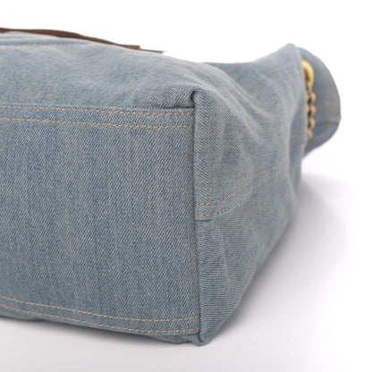 Gucci Denim Medium Soho Chain Shoulder Bag Blue 9 of 9