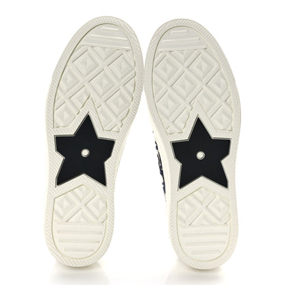 Christian Dior Canvas Oblique Walk'N'Dior Low Top Sneakers 37 Deep Blue 4 of 7